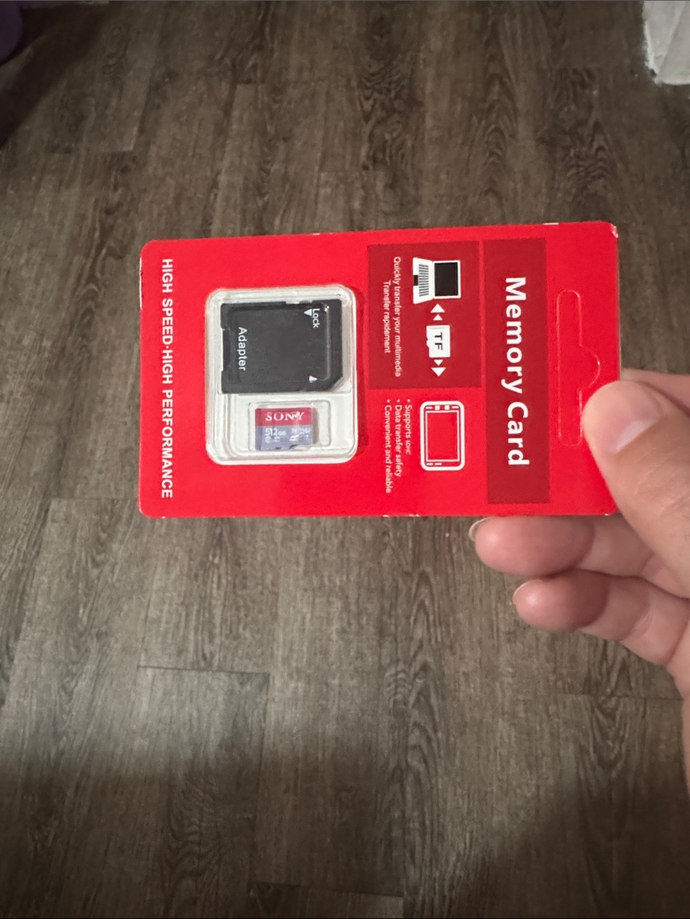 Sony Memory Card Kit in Red and Black Packaging